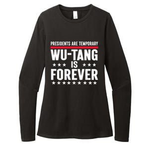 Presidents Are Temporary W.U.T.A.N.G Is Forever 2024 Funny Blue Womens CVC Long Sleeve Shirt