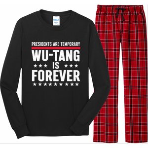 Presidents Are Temporary W.U.T.A.N.G Is Forever 2024 Funny Blue Long Sleeve Pajama Set