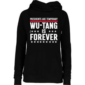 Presidents Are Temporary W.U.T.A.N.G Is Forever 2024 Funny Blue Womens Funnel Neck Pullover Hood