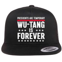 Presidents Are Temporary W.U.T.A.N.G Is Forever 2024 Funny Blue Flat Bill Trucker Hat