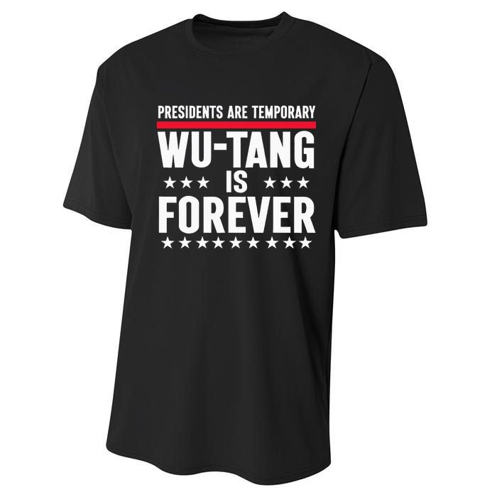 Presidents Are Temporary W.U.T.A.N.G Is Forever 2024 Funny Blue Performance Sprint T-Shirt