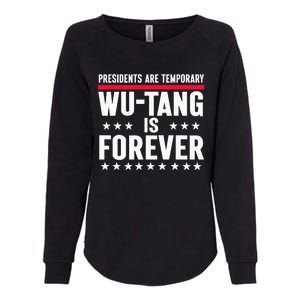 Presidents Are Temporary W.U.T.A.N.G Is Forever 2024 Funny Blue Womens California Wash Sweatshirt