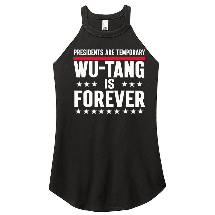 Presidents Are Temporary W.U.T.A.N.G Is Forever 2024 Funny Blue Women's Perfect Tri Rocker Tank