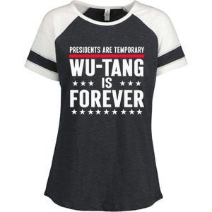 Presidents Are Temporary W.U.T.A.N.G Is Forever 2024 Funny Blue Enza Ladies Jersey Colorblock Tee