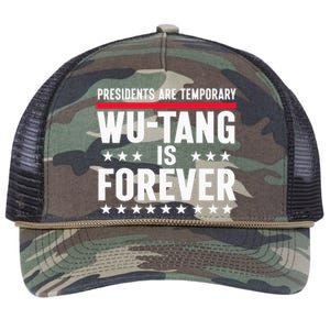 Presidents Are Temporary W.U.T.A.N.G Is Forever 2024 Funny Blue Retro Rope Trucker Hat Cap