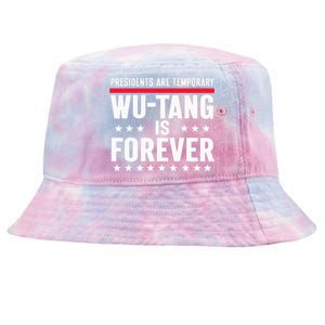 Presidents Are Temporary W.U.T.A.N.G Is Forever 2024 Funny Blue Tie-Dyed Bucket Hat