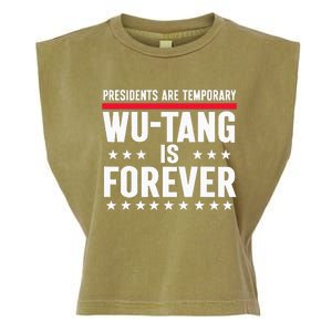 Presidents Are Temporary W.U.T.A.N.G Is Forever 2024 Funny Blue Garment-Dyed Women's Muscle Tee