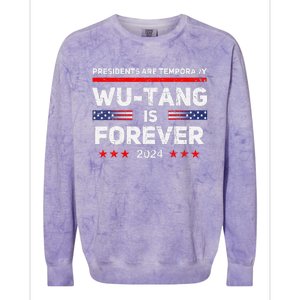 Presidents Are Temporary Is Forever 2024 Colorblast Crewneck Sweatshirt