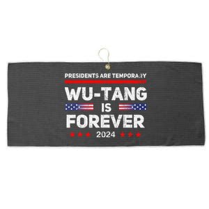 Presidents Are Temporary Is Forever 2024 Large Microfiber Waffle Golf Towel