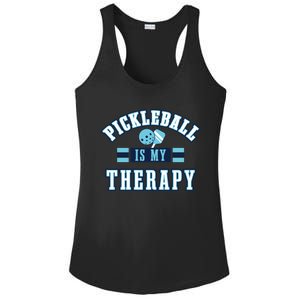 Pickleball As Therapy Ironic Saying Dinking Gift Ladies PosiCharge Competitor Racerback Tank