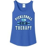 Pickleball As Therapy Ironic Saying Dinking Gift Ladies Essential Tank