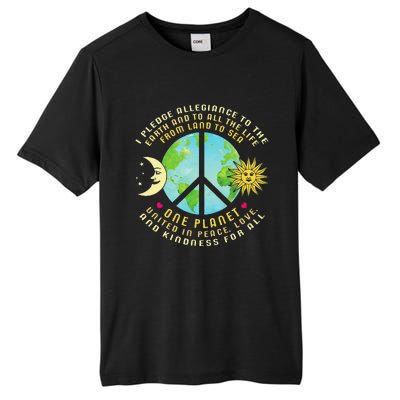 Pledge Allegiance To The Earth Earth Day Tall Fusion ChromaSoft Performance T-Shirt