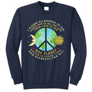 Pledge Allegiance To The Earth Earth Day Sweatshirt