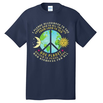 Pledge Allegiance To The Earth Earth Day Tall T-Shirt