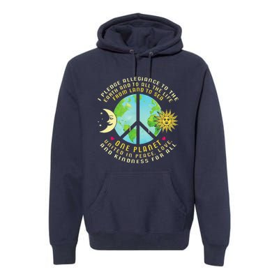 Pledge Allegiance To The Earth Earth Day Premium Hoodie