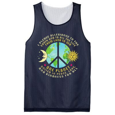 Pledge Allegiance To The Earth Earth Day Mesh Reversible Basketball Jersey Tank