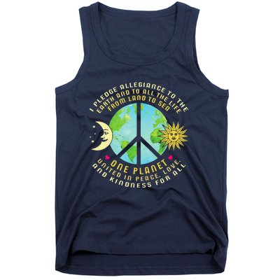 Pledge Allegiance To The Earth Earth Day Tank Top