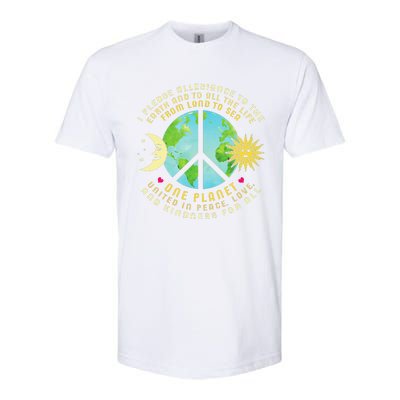 Pledge Allegiance To The Earth Earth Day Softstyle® CVC T-Shirt