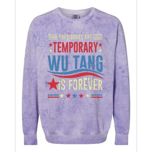 Presidents Are Temporary Forever 2024 Colorblast Crewneck Sweatshirt