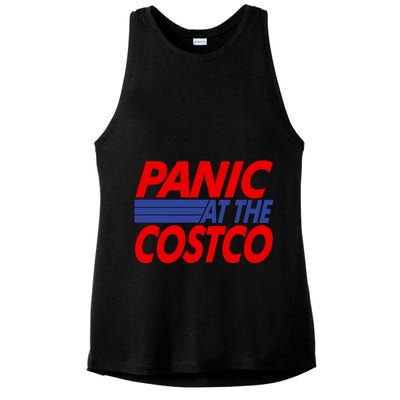 Panic At The Costco Funny Meme Ladies PosiCharge Tri-Blend Wicking Tank