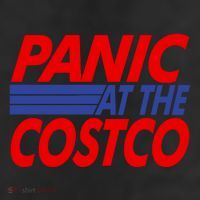 Panic At The Costco Funny Meme 7 Panel Mesh Trucker Snapback Hat