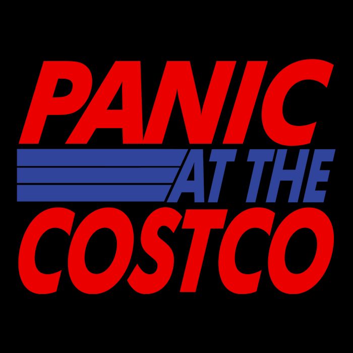 Panic At The Costco Funny Meme Drawstring Bag