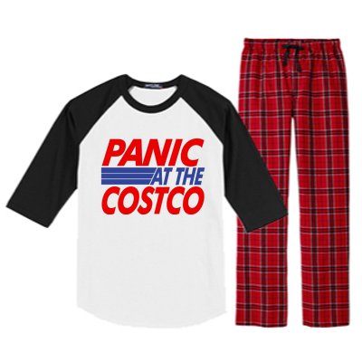 Panic At The Costco Funny Meme Raglan Sleeve Pajama Set