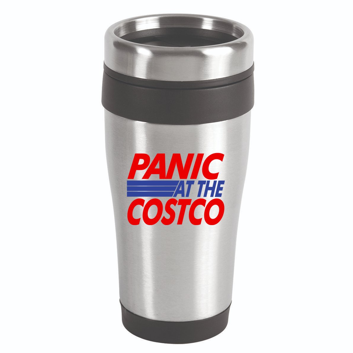 Panic At The Costco Funny Meme 16oz Travel Tumbler