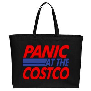 Panic At The Costco Funny Meme Cotton Canvas Jumbo Tote