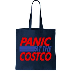 Panic At The Costco Funny Meme Tote Bag