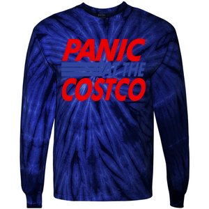 Panic At The Costco Funny Meme Tie-Dye Long Sleeve Shirt