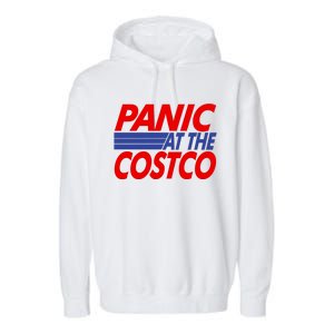 Panic At The Costco Funny Meme Garment-Dyed Fleece Hoodie