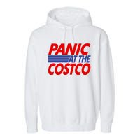 Panic At The Costco Funny Meme Garment-Dyed Fleece Hoodie