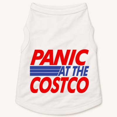 Panic At The Costco Funny Meme Doggie Tank