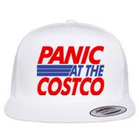 Panic At The Costco Funny Meme Flat Bill Trucker Hat