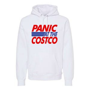 Panic At The Costco Funny Meme Premium Hoodie