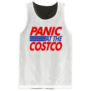 Panic At The Costco Funny Meme Mesh Reversible Basketball Jersey Tank