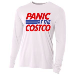 Panic At The Costco Funny Meme Cooling Performance Long Sleeve Crew