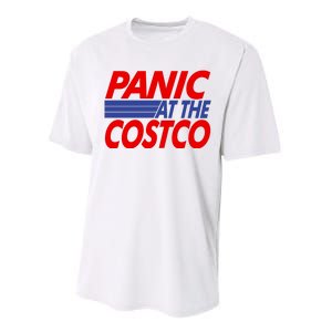 Panic At The Costco Funny Meme Performance Sprint T-Shirt