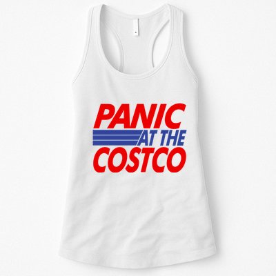 Panic At The Costco Funny Meme Womens Tank Top