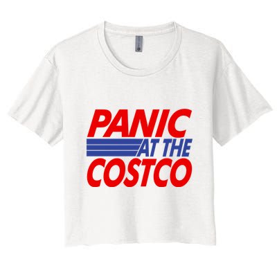 Panic At The Costco Funny Meme Crop Top