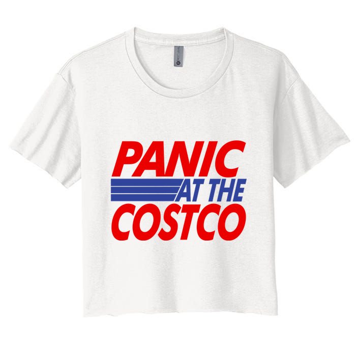 Panic At The Costco Funny Meme Crop Top