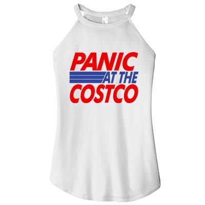 Panic At The Costco Funny Meme Women's Perfect Tri Rocker Tank