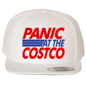 Panic At The Costco Funny Meme Wool Snapback Cap