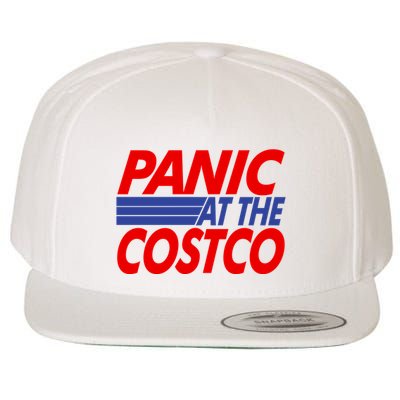 Panic At The Costco Funny Meme Wool Snapback Cap