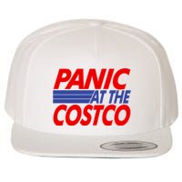 Panic At The Costco Funny Meme Wool Snapback Cap