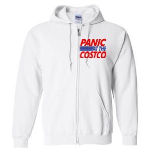 Panic At The Costco Funny Meme Full Zip Hoodie