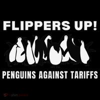 Penguins Against Tariffs Flippers Up Wool Snapback Cap