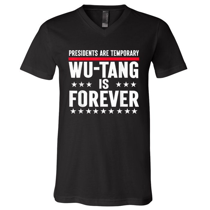 Presidents Are Temporary Is Forever 2024 Political V-Neck T-Shirt