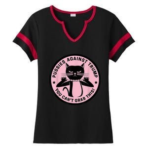 Pussies Against Trump You Can’T Grab This Ladies Halftime Notch Neck Tee